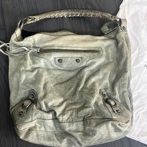 Authentic Balenciaga green bag. Dust bag and mirror/card case